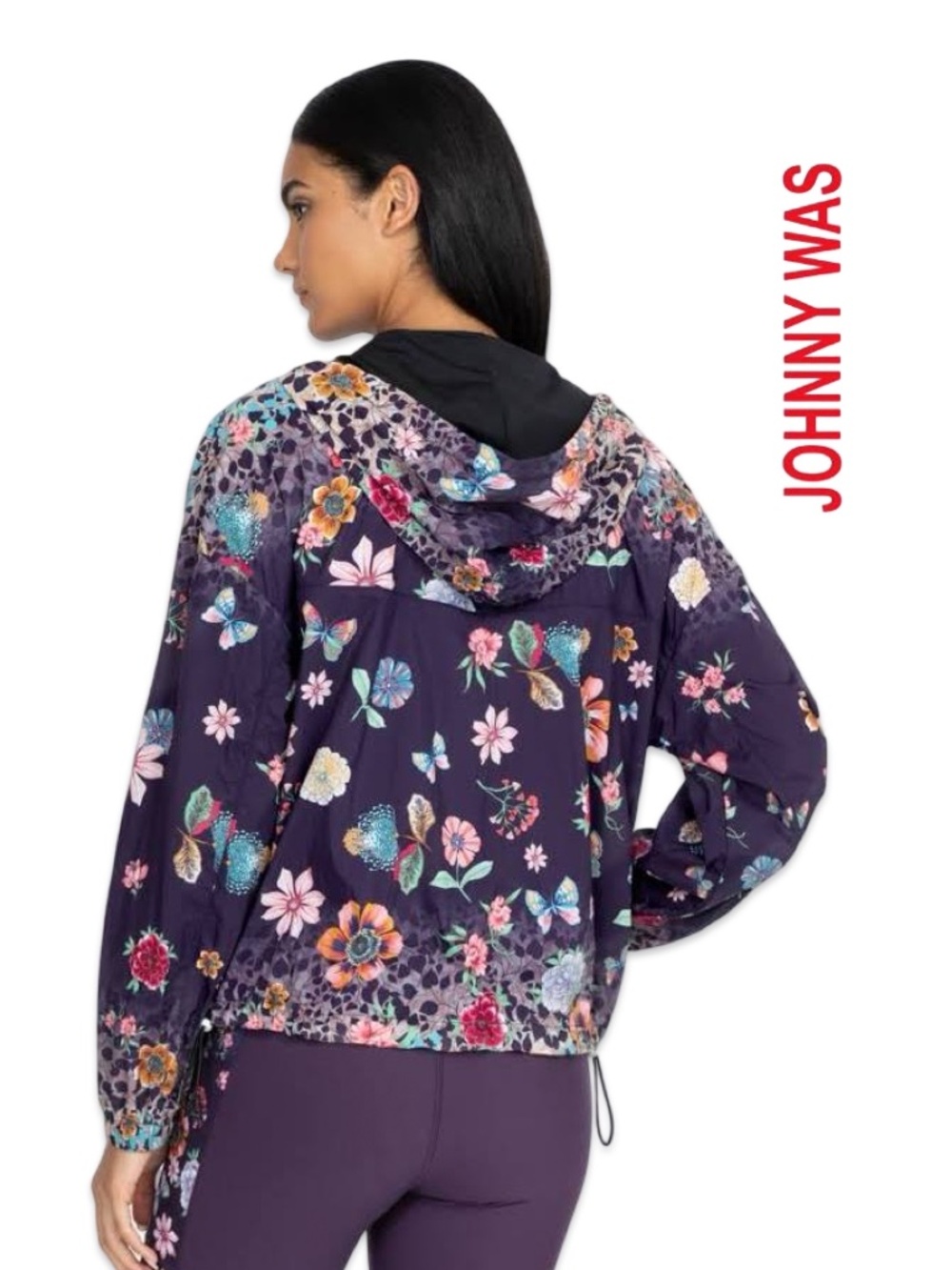 ✨ JOHNNY WAS Joy Vanda Windbreaker Jacket (XS) & Matching Sports Bra Set (S) - Picture 6 of 17